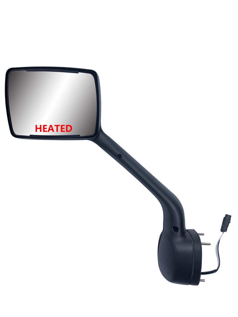 LONGLING Replacement Chrome Hood Mirror Fit Kenworth T680 Peterbilt 579 587 (Black Driver (LH) Side) - Image 2